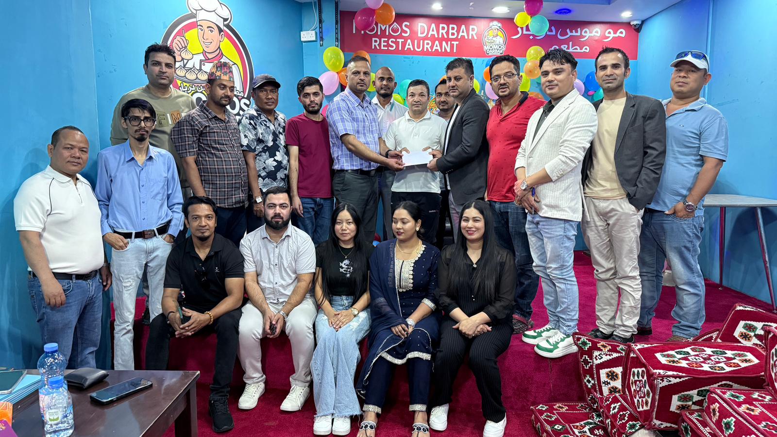 एनसिसि कतारद्वारा ब्लड क्यान्सर पिडित बालिकाको लागि सहयोग हस्तान्तरण