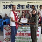 स्याङ्गजा सहयोग समाज कतारद्वारा सहयोग रकम हस्तान्तरण