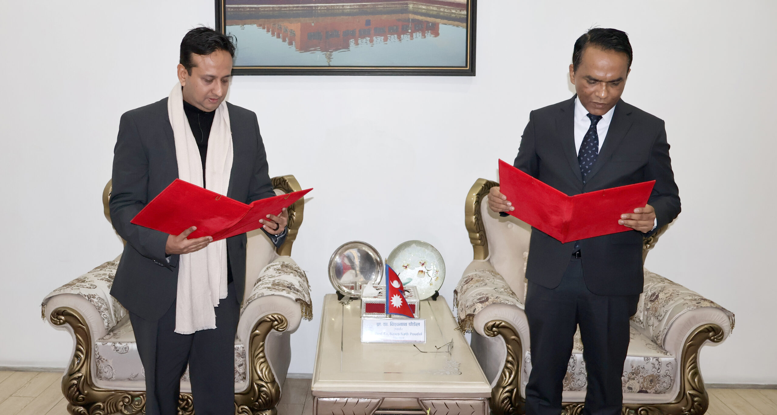 नबिल बैंकका अध्यक्ष निर्वाण कुमार चौधरीद्वारा शपथ ग्रहण