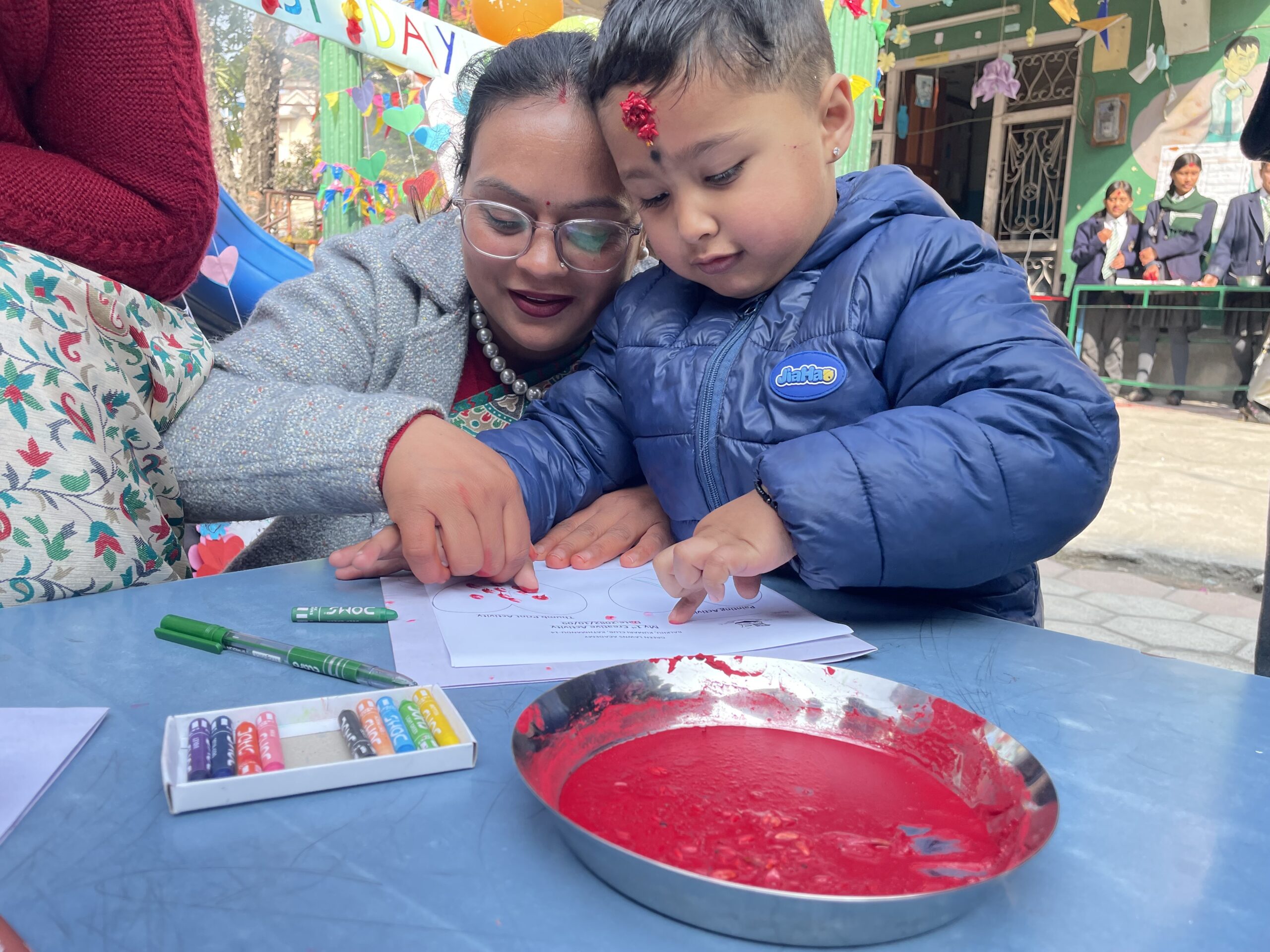 ग्रिन लन्स एकेडेमीमा सरस्वती पूजाको रौनक