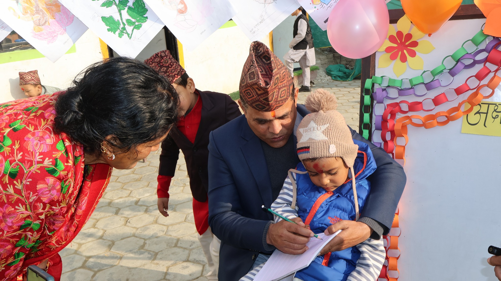 कश्यप एकेडेमीमा भव्य वसन्त पञ्चमी, नयाँ विद्यार्थी भर्ना