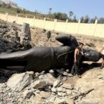 कीर्तिपुरको खोल्सामा भेटिएको ढुंगाले महादेवको स्वरुप पाए