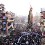 आजबाट ललितपुरमा रातो मच्छिन्द्रनाथको रथयात्रा