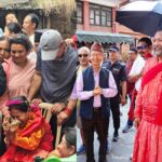 मच्छिन्द्रनाथका पानेजु मणिक फूलप्रसाद लिई पुगे कीर्तिपुर