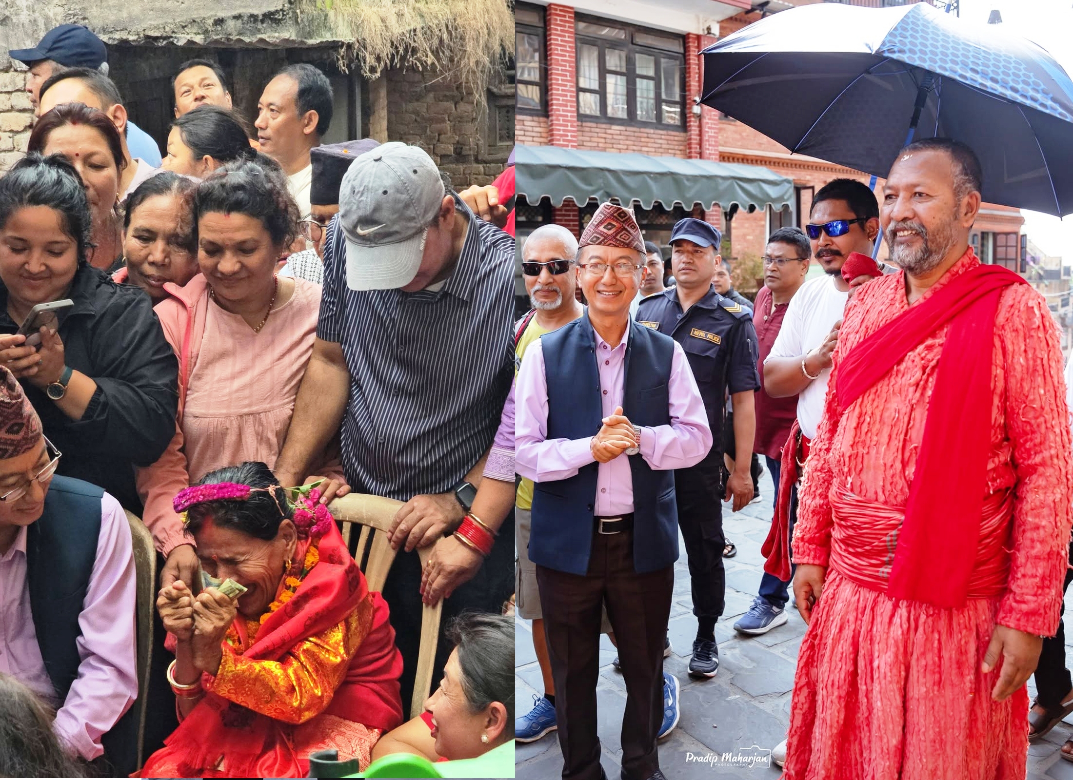मच्छिन्द्रनाथका पानेजु मणिक फूलप्रसाद लिई पुगे कीर्तिपुर