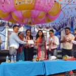 जनआदर्श माविको तीनतले १८ कोठे भवन निर्माणको शिलान्यास