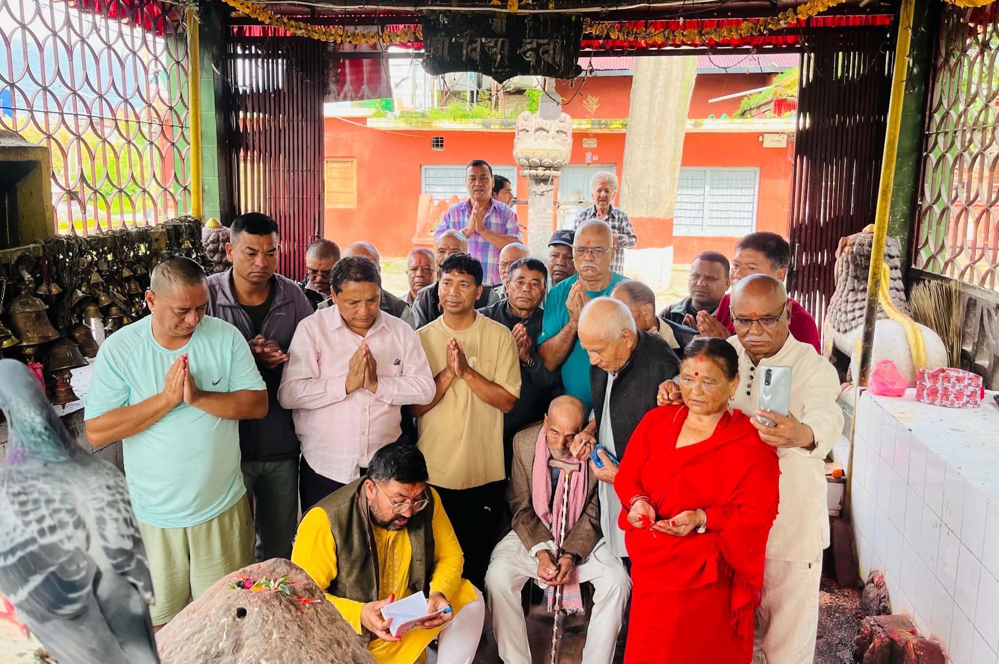 विष्णुदेवी मन्दिर पुननिर्माण गर्न क्षमापुजा सम्पन्न