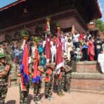 बसन्तपुरको दसैँघरमा भित्रियो फूलपाती
